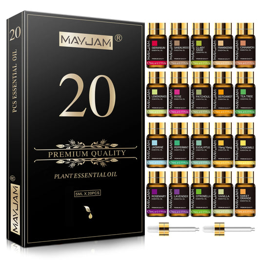 MAYJAM 20 Bottles Essential Oil Gift Set